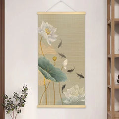 Lotus flower hanging paintings